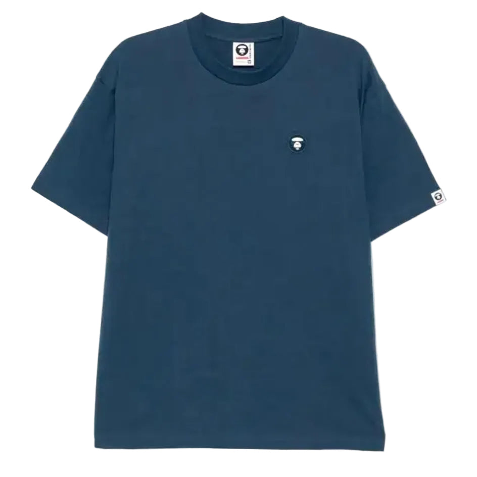 A Bathing Ape Logo-Patch T-Shirt Blue