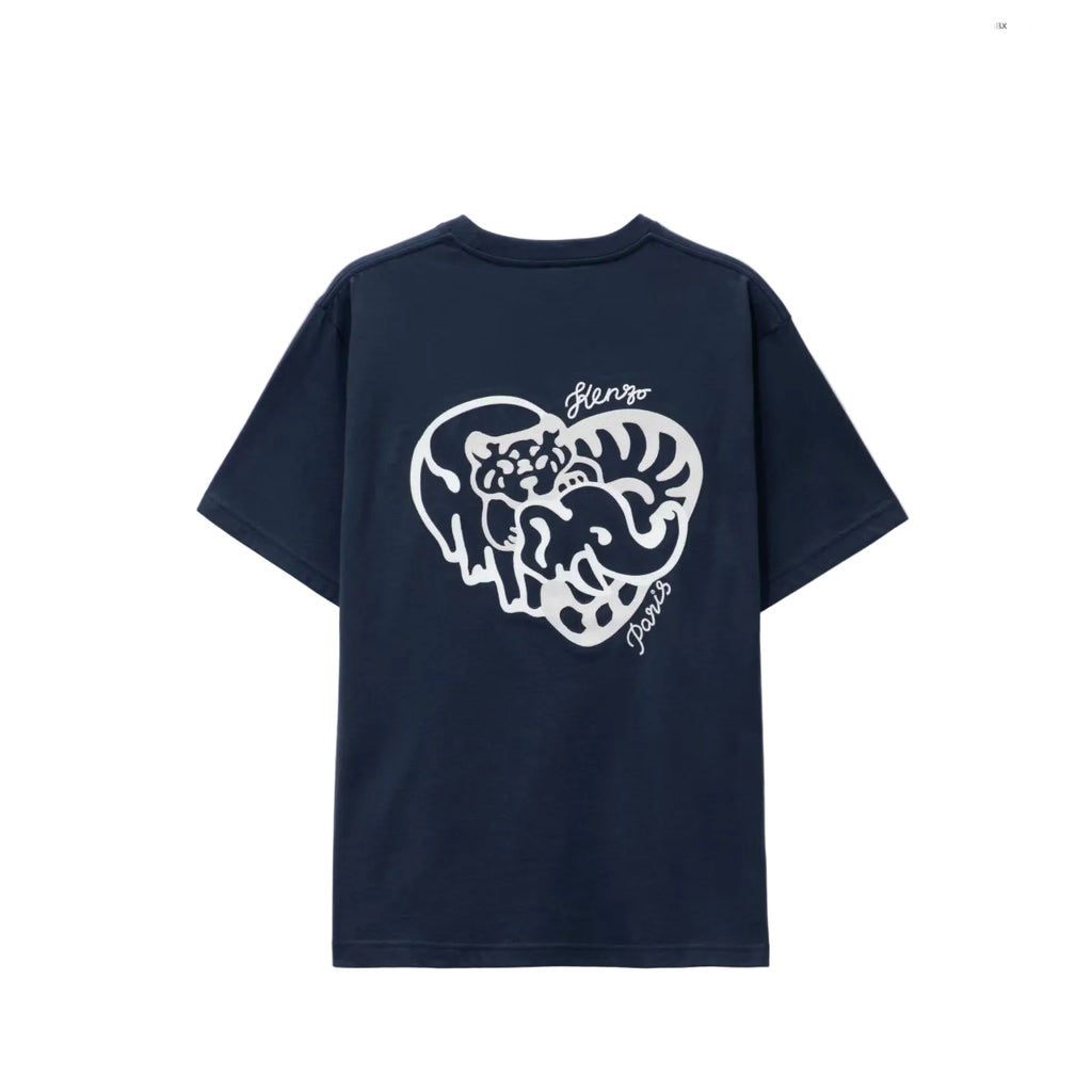 Kenzo Heart Oversized Embroidered T-Shirt