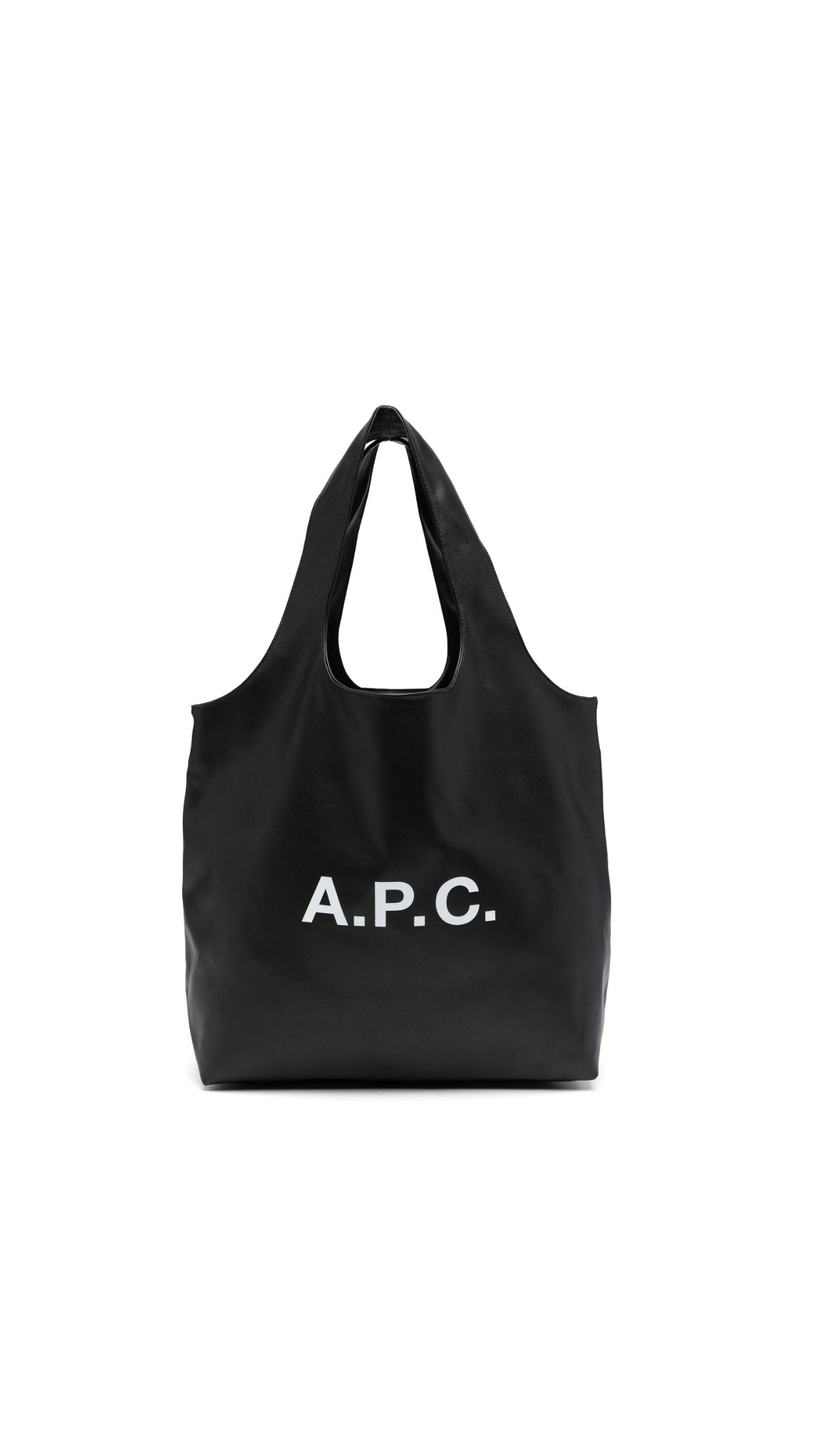 APC LEATHER TOTE BAG BLACK (large) *with issue