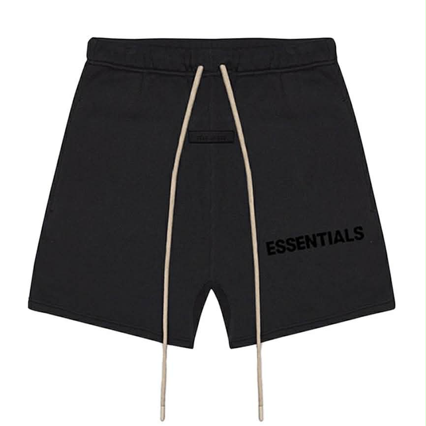 ESSENTIALS REFLECTIVE SWEAT SHORT BLACK