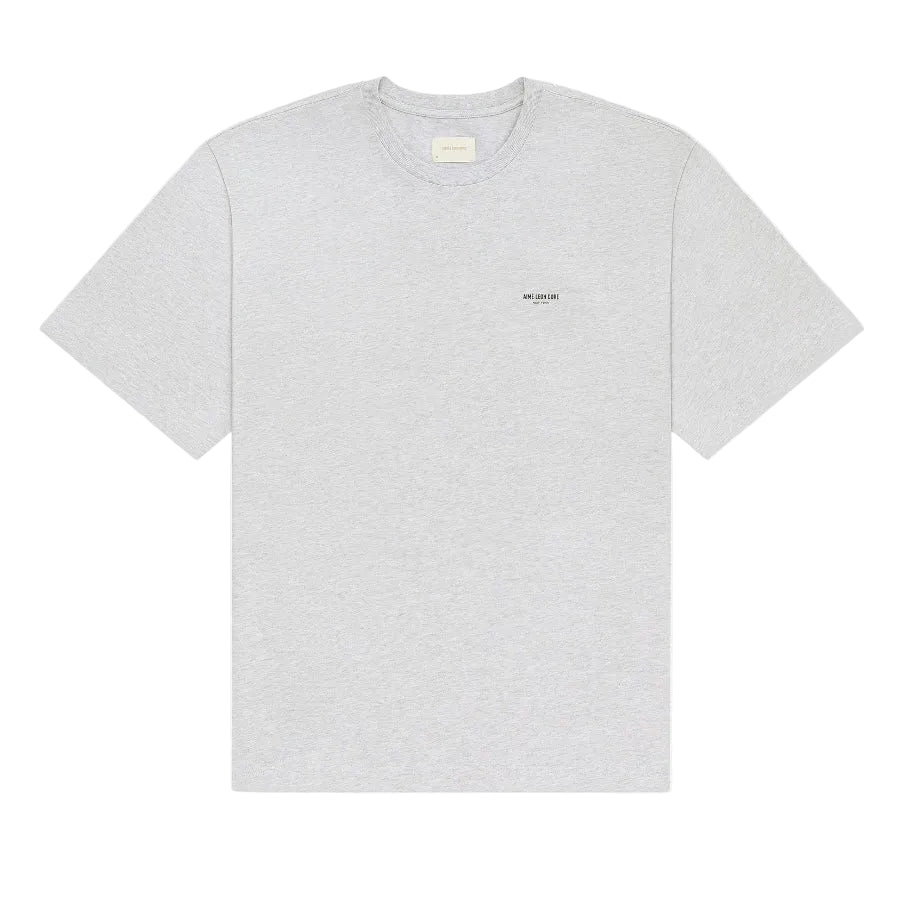AMIÉ LEON DORE MICRO LOGO TEE OATMEAL