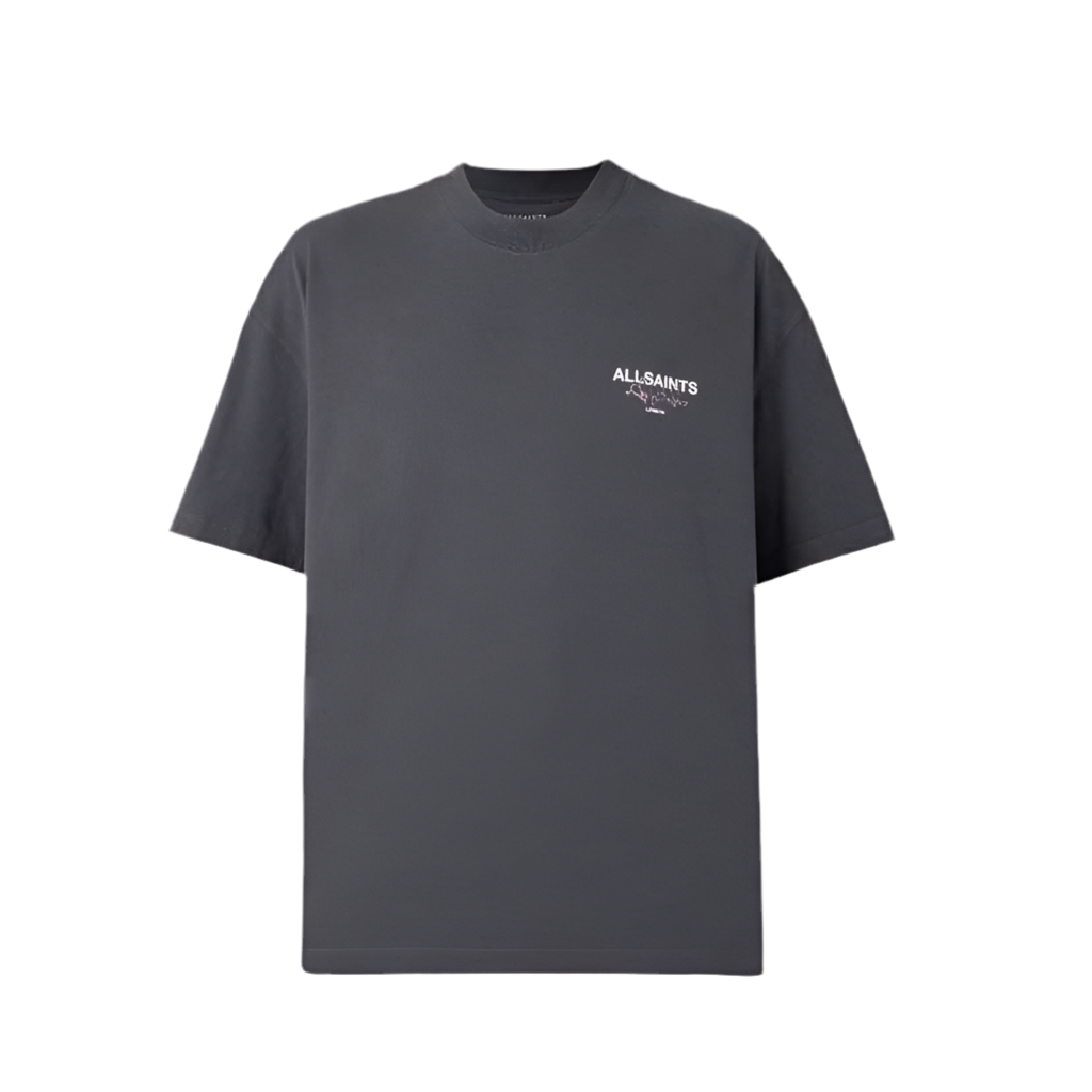 ALL SAINTS AMORE SS CREW WASHED BLACK