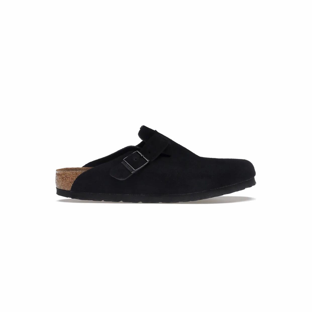 BIRKENSTOCK BOSTON BLACK SUEDE
