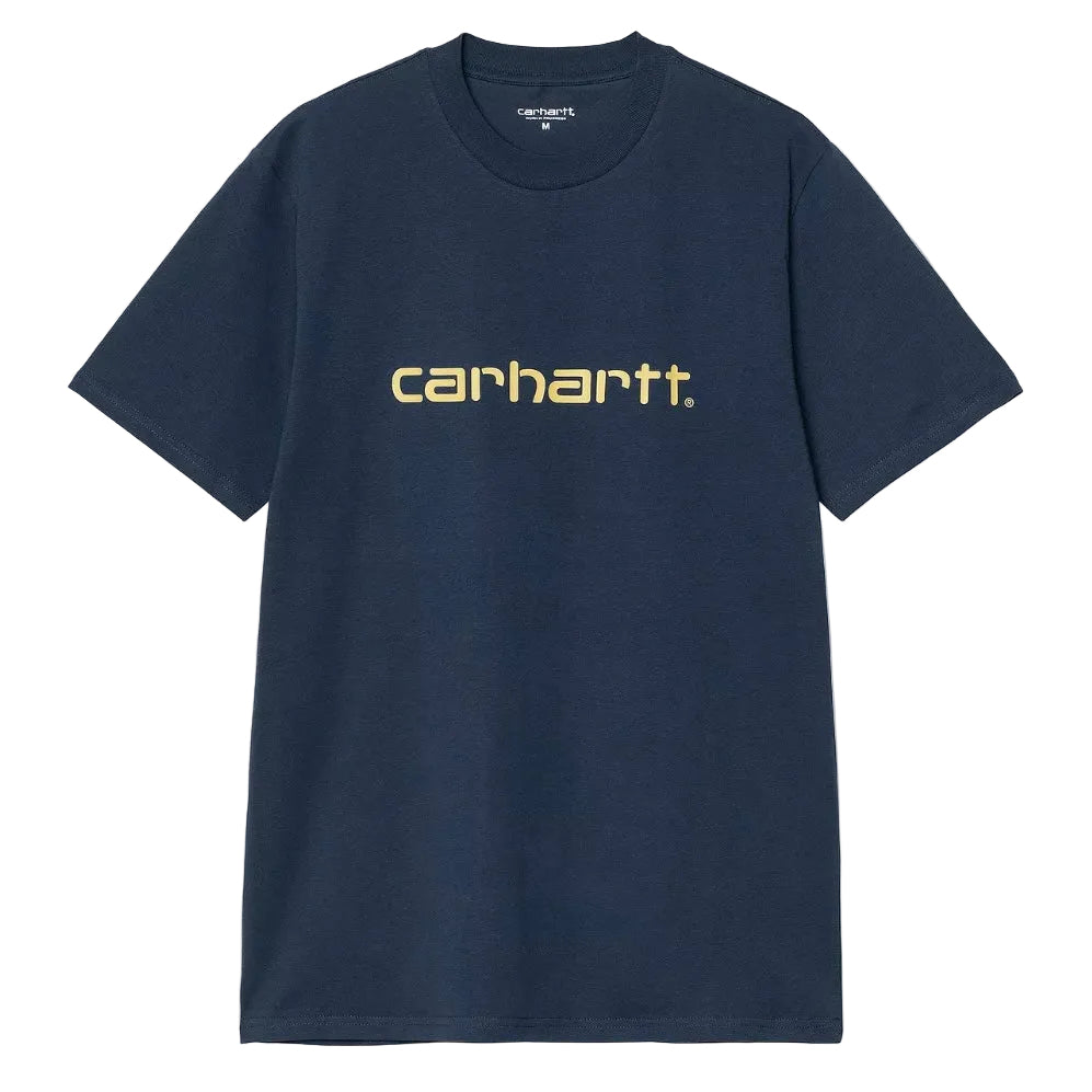 Carhartt Wip Script T-Shirt Ink/Air Yellow