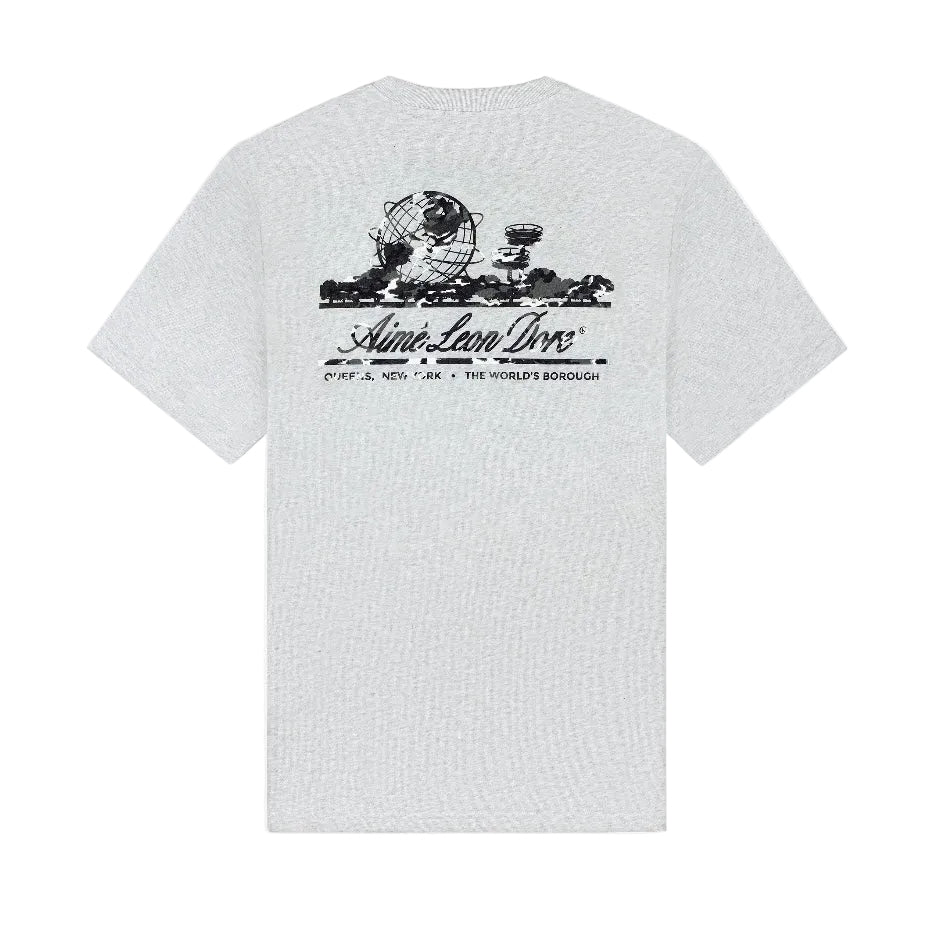 AMIÉ LEON DORE SS CAMO UNISPHERE TEE SILVER MIX