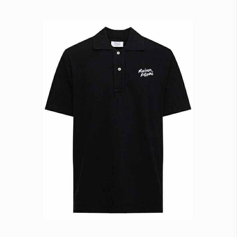 MAISON KITSUNE POLO SHIRT BLACK