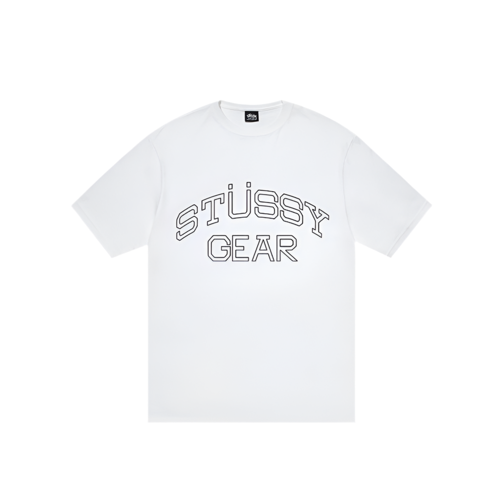 STUSSY GEAR TEE WHITE