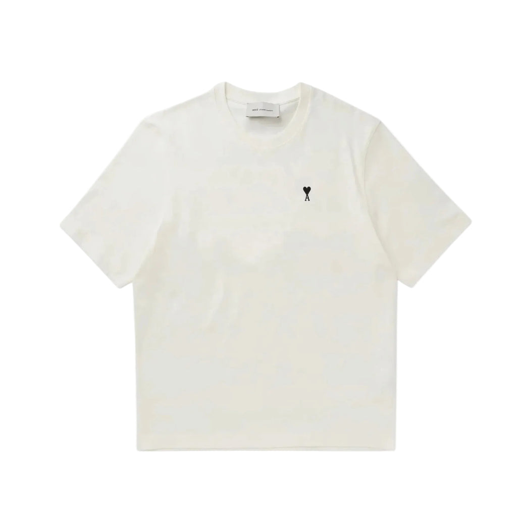 Ami Paris 'Place des Victories' Boxy Fit Blanc Cream