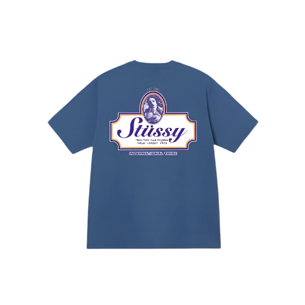 STUSSY TEE EST. 1980 BLUE