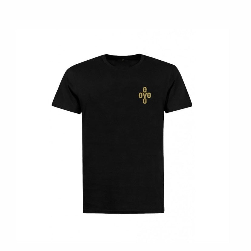 OVO tee gold logo in black