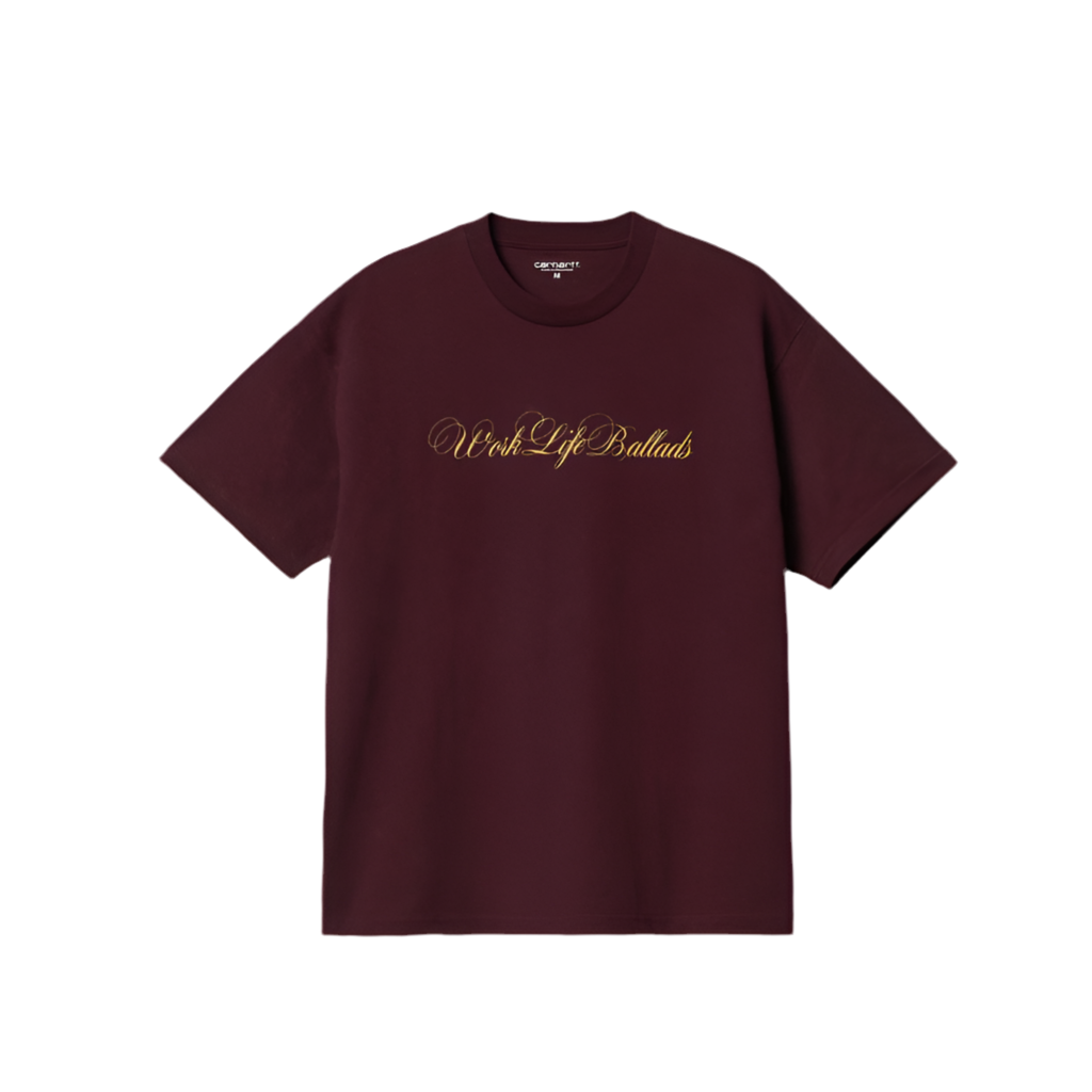 CARHARTT WORK LIFE BALLADS T-SHIRT MAROON
