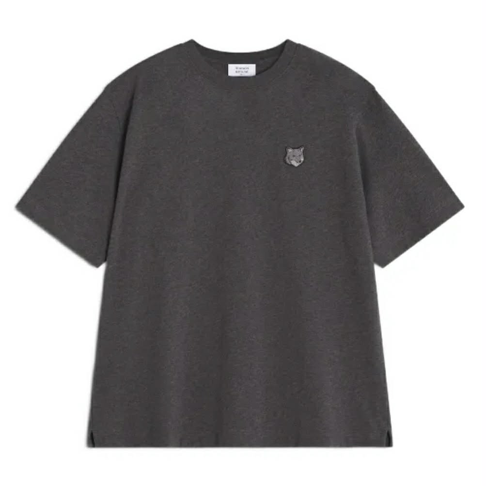 Maison Kitsune Fox Head T-Shirt Grey ( Boxy Fit )