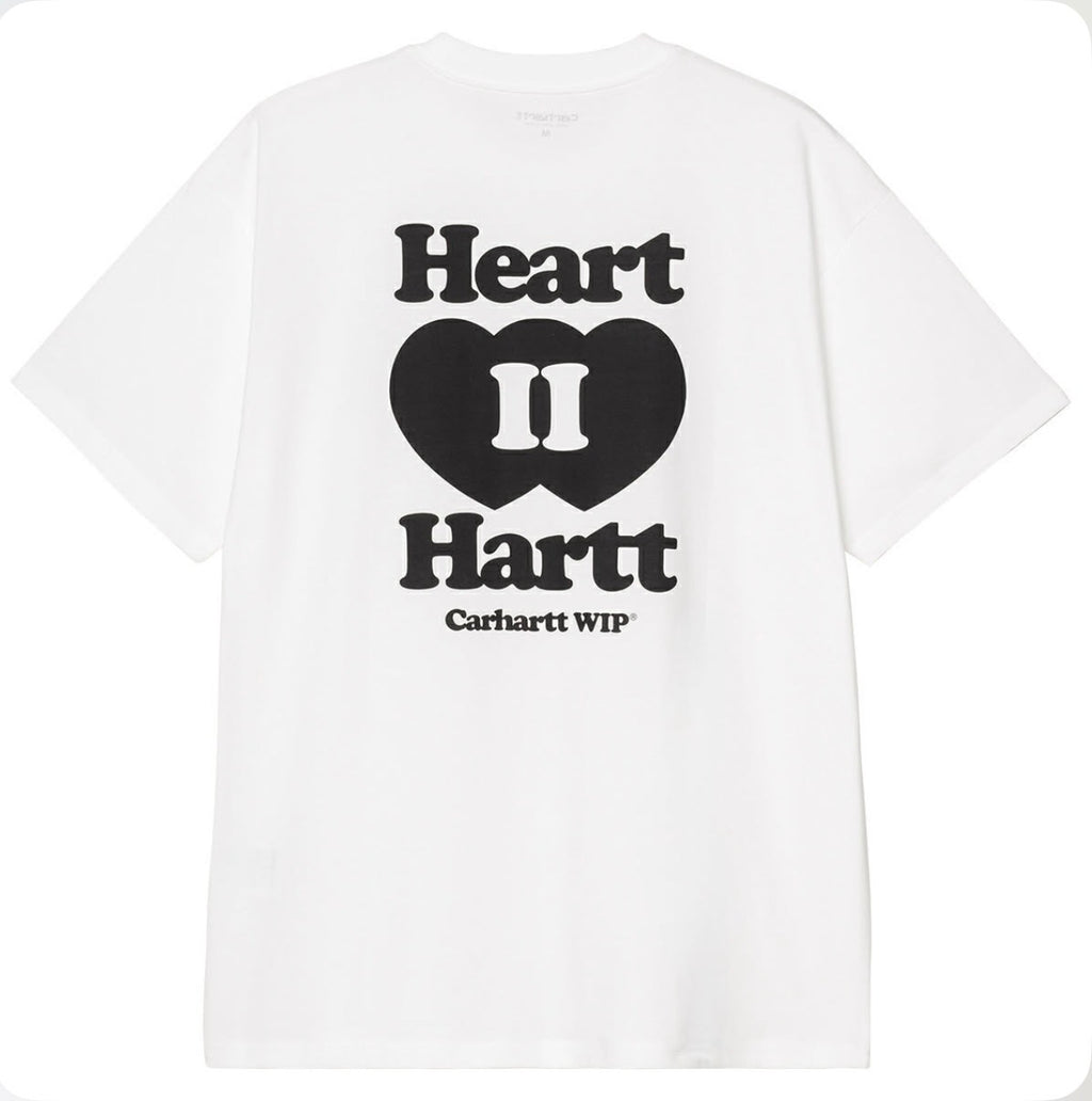 CARHARTT WIP HEART II HART T-SHIRT WHITE