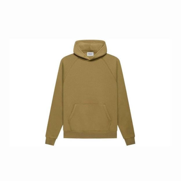 ESSENTIALS HOODIE BACK LOGO BROWN