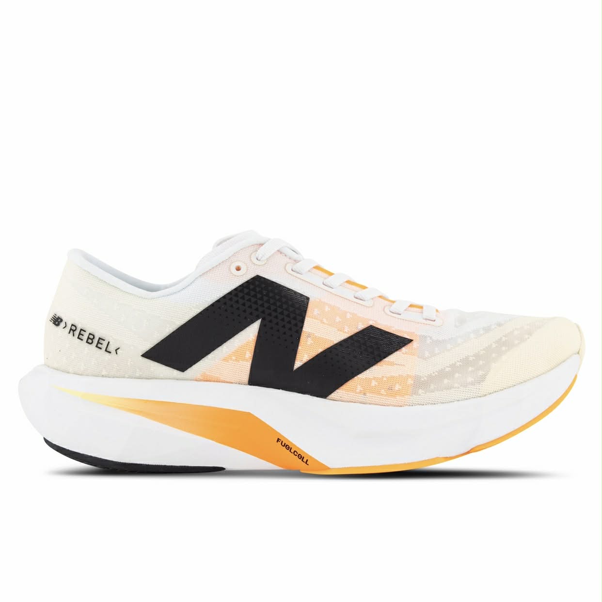 New Balance Fuelcell Rebel V4 White Black Orange