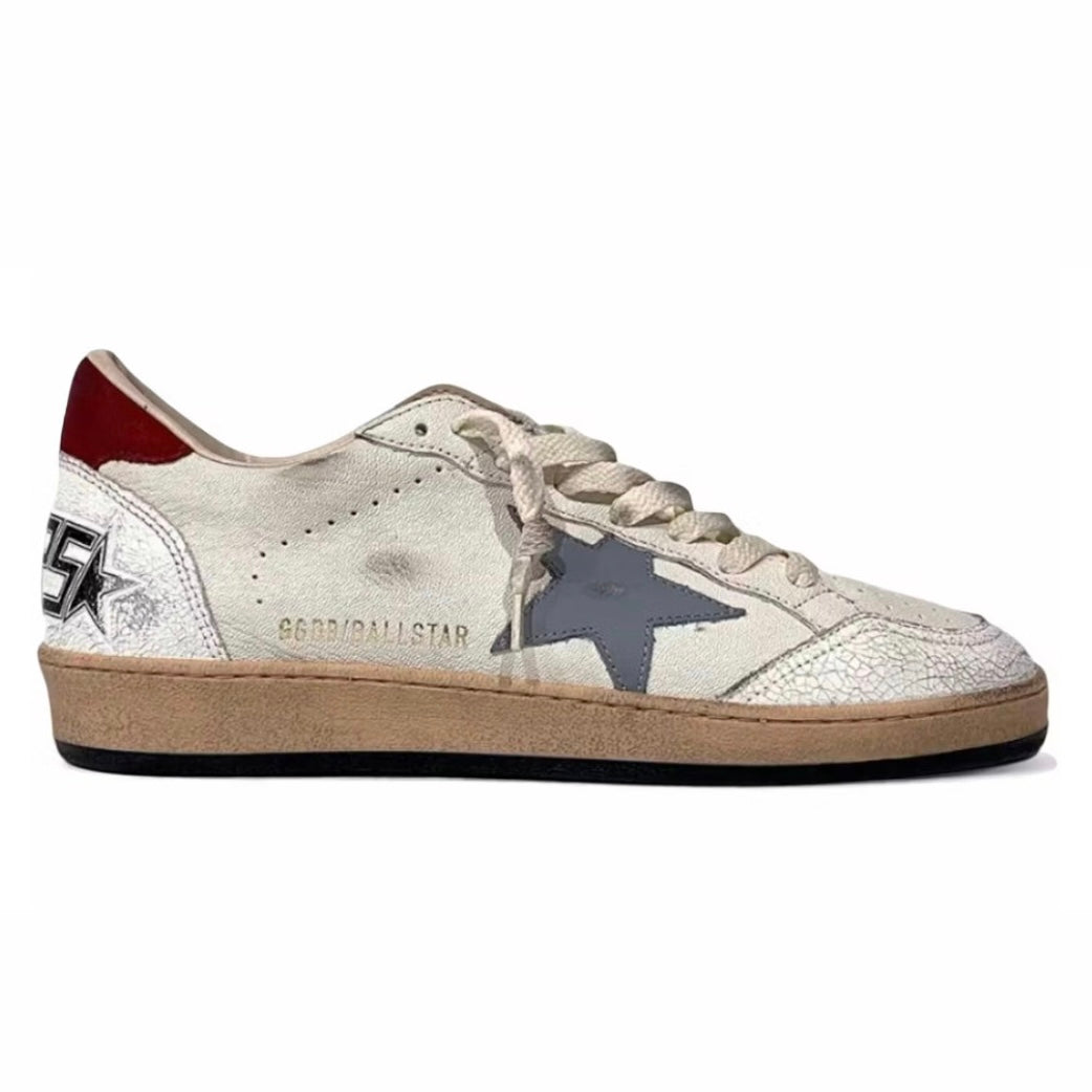Golden Goose Ball Star White Silver Blue Red