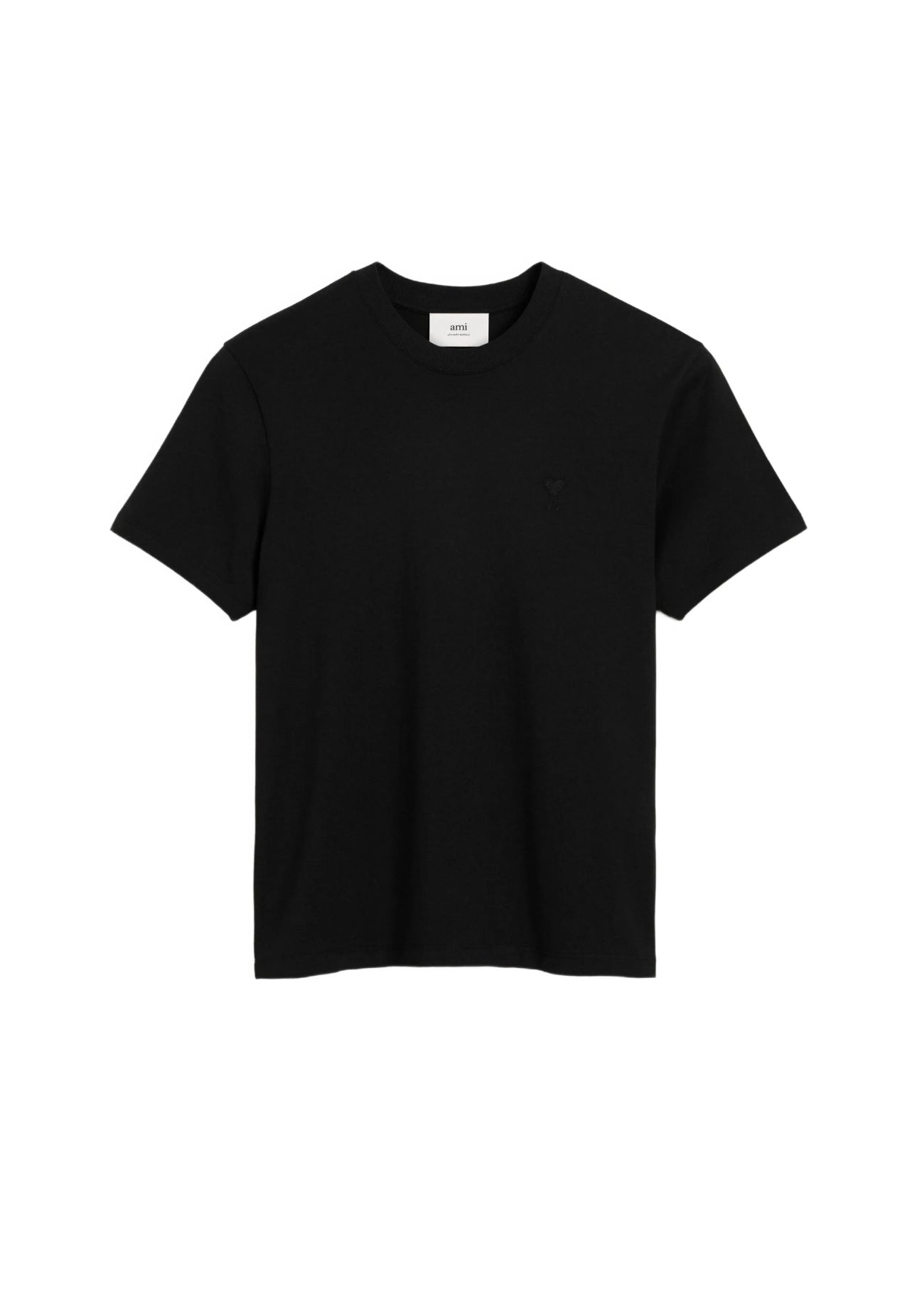 NAVY COTTON AMI DE CEOUR T-SHIRT BLACK HEART BLACK