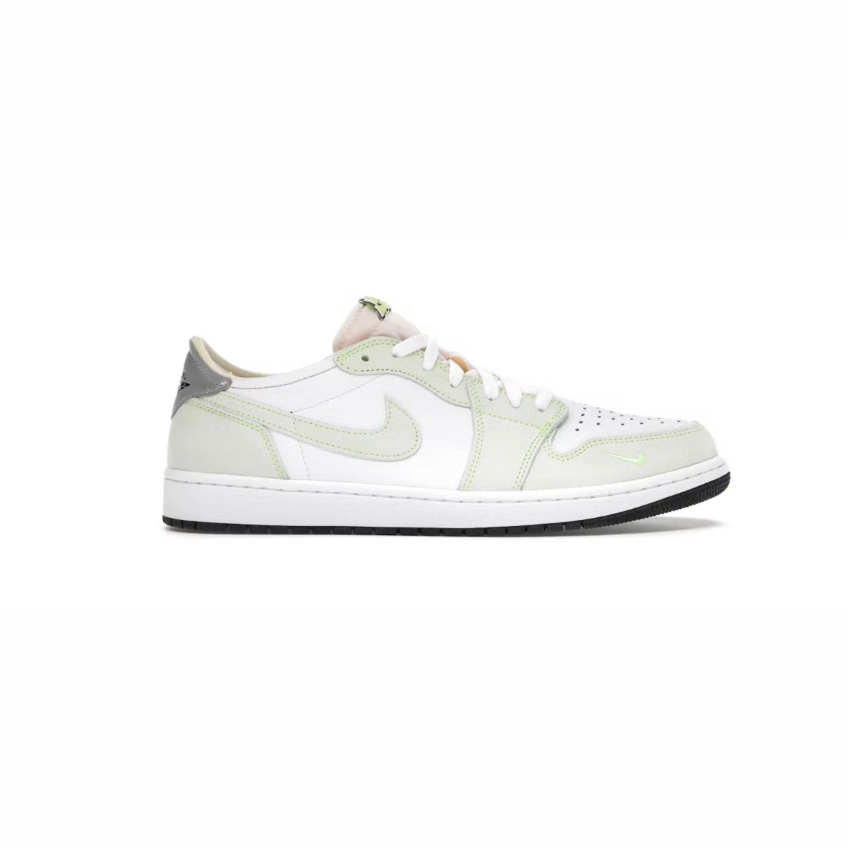 JORDAN 1 RETRO LOW WHITE GHOST GREEN BLACK