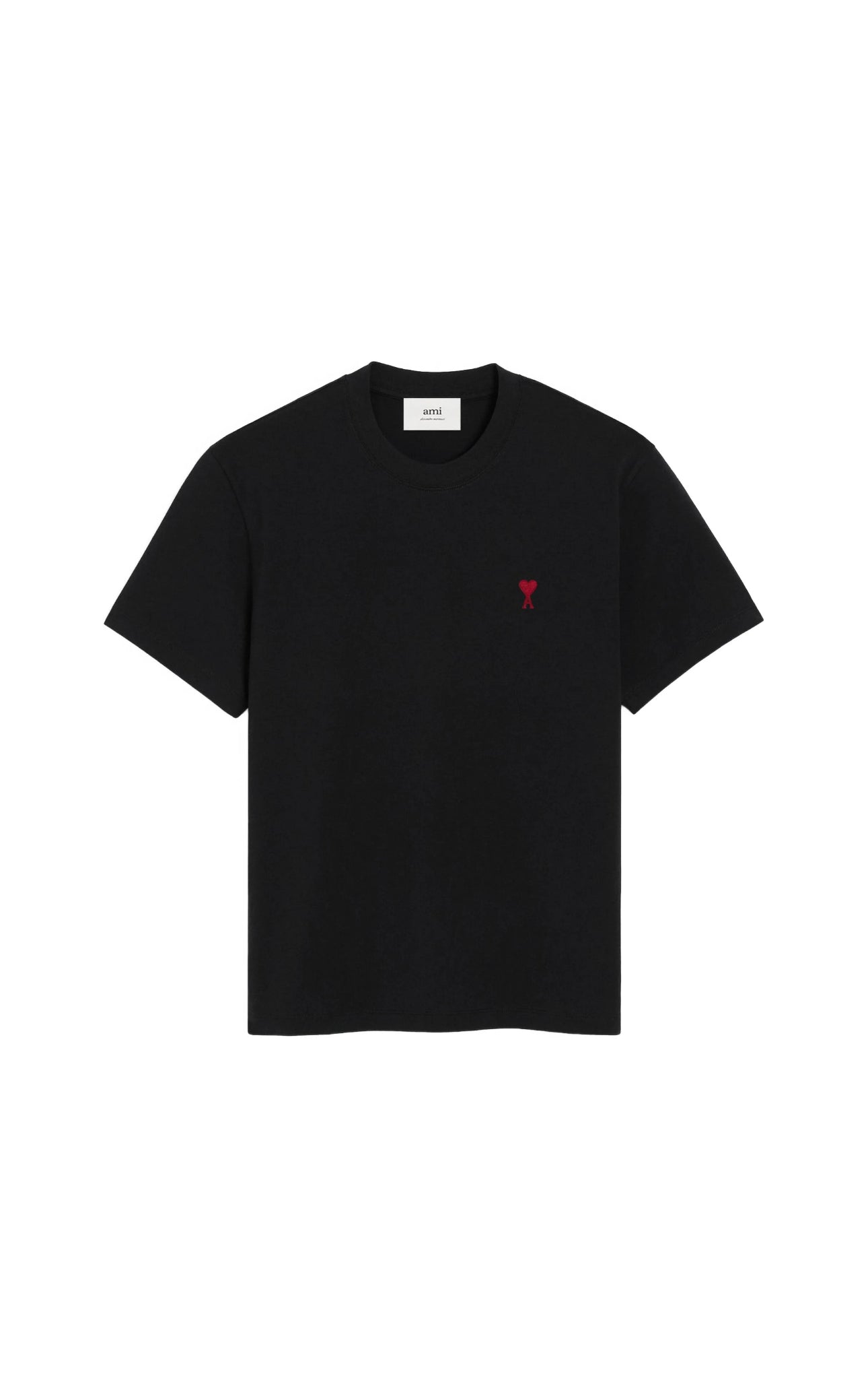 BLACK COTTON AMI DE CEOUR T-SHIRT BLACK