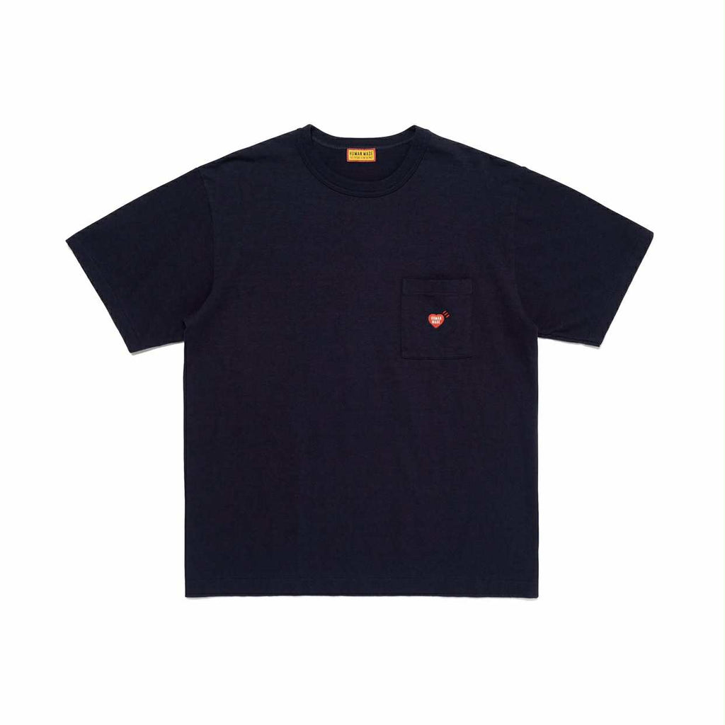 Human Made Heart Tee Pocket Navy Blue