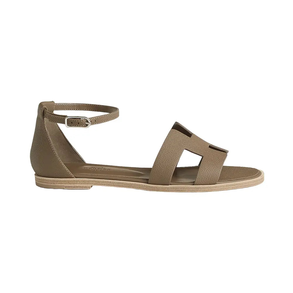 HERMES SANTORINI SANDALS TAUPE