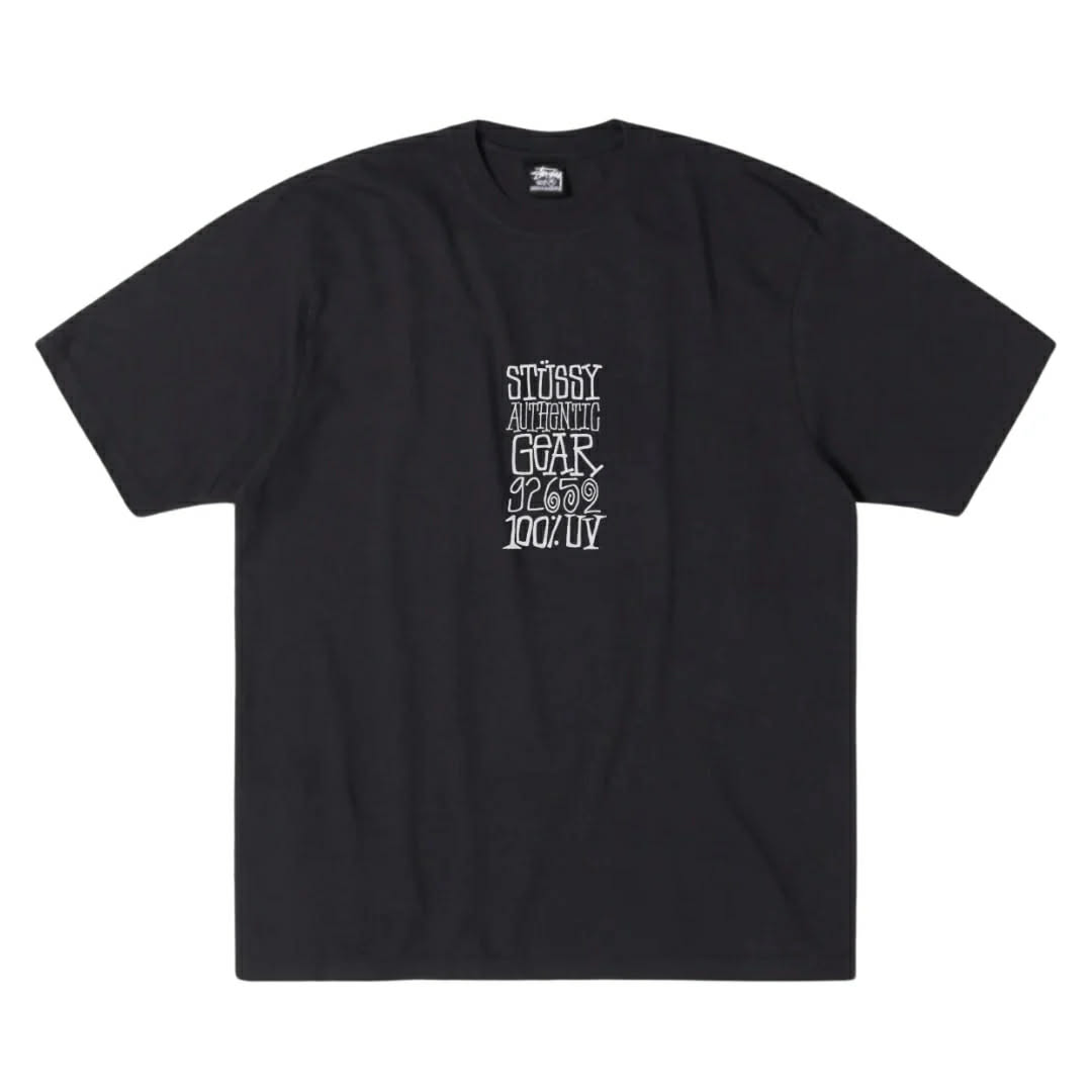 Stussy Authentic Gear Pig Dyed S/S T-shirt Black